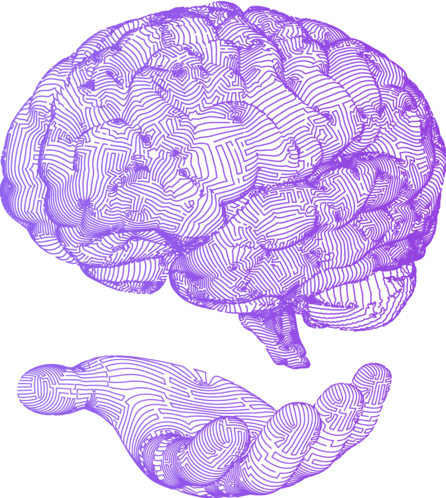 Brain wireframe